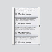 Siedle&Söhne - Zubehör/Ersatzteile für Türkommunikation Namensschild ws kpl. 200029798-00 f.TM 612-4 W − 1 Stück
