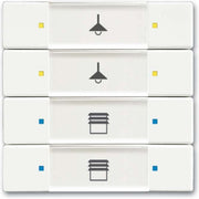 Busch-Jaeger - Bussystem-Tastsensor Bedienelement 4/8-fach 6127/02-884-500 studioweiß matt