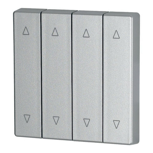 Eaton - Abdeckung/Bedienelement für Installationsschalterprogramme Wippe 4-fach CWIZ-04/23 silber, Jalo − 1 Stück by Eaton
