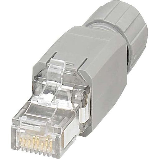 Phoenix Contact - Rechtecksteckverbinder, Set (Industriesteckverbinder) RJ45-Steckverbinder VS-PN-RJ45-5-Q/IP20 Cat5e, 4-pol, grau