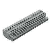 WAGO - Kabelsteckverbinder für Leiterplattensteckverbinder 1-Leiter-Federleiste 231-119/026-000 CAGECLAMP,2,5 mm²,gr − 10 Stück