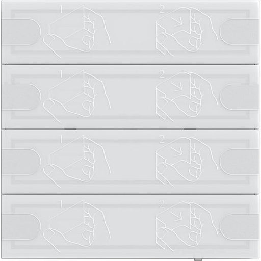 Gira - Bussystem-Tastsensor KNX Tastsensor 4 5004003 Komfort 4f TS4 ws