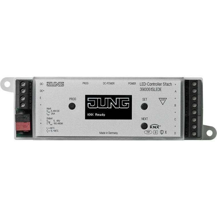 Jung - Bussystem-Dimmaktor KNX LED-Controller 5fach 39005 1S LED E DC5-48V,Einb.,Secure