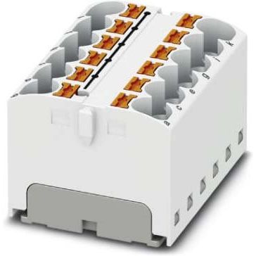 Phoenix Contact - Durchgangs-Reihenklemme Verteilerblock PTFIX 12X4 WH 32A, 0,2-6qmm, weiß − 8 Stück