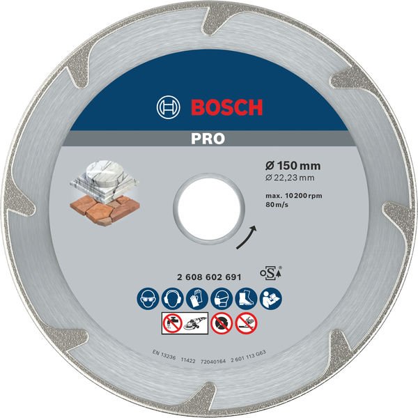 Bosch - Trenn-/Schleifscheibe Diamanttrennscheibe 2608602691 PRO Marble