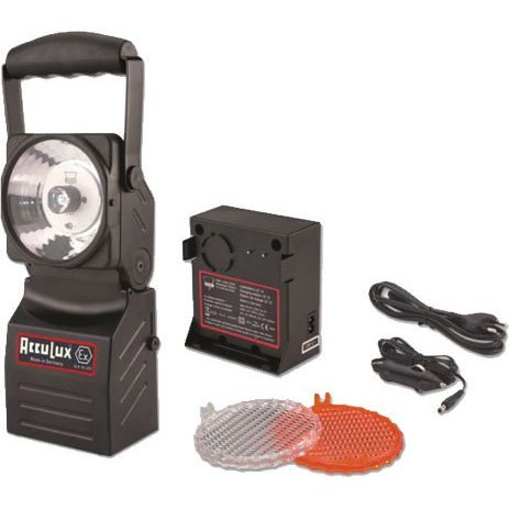 AccuLux - Handscheinwerfer EX SLE 16 LED Set sw 457181s 230V 12-24V