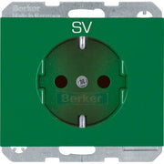 Berker - Steckdose SCHUKO-Steckdose 47357113 grün glänzend
