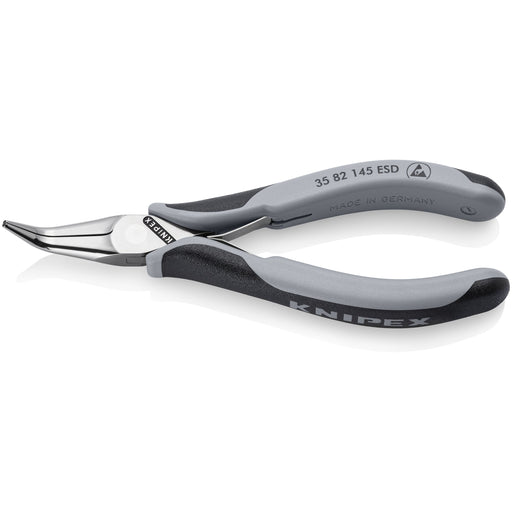 Knipex - Spezialwerkzeug für Kommunikationstechnik Elektronik-Greifzange ESD 35 82 145 ESD durchgesteckt Gelenk