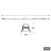 LTS Licht&Leuchten - Lichtleiste LED-Lichteinsatz LKL0701183016851D.NO 830, DALI