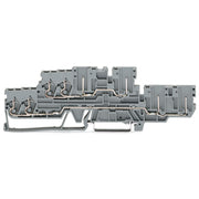 WAGO - Durchgangs-Reihenklemme 2Leiter/2PinDoppelstockkl. 870-131 2,5 mm²,grau − 40 Stück