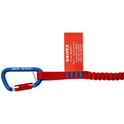 Knipex - Karabinerhaken Werkzeug-Sicherungssystem 00 50 03 T BK 2 Stück, Gewicht 28g