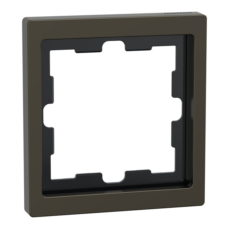 Merten - Abdeckrahmen Rahmen 1f.moccamet MEG4010-6552 D-Life Metall