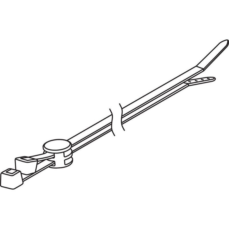 HellermannTyton - Kabelbinder Befestigungsbinder 156-00382(500) grau − 500 Stück