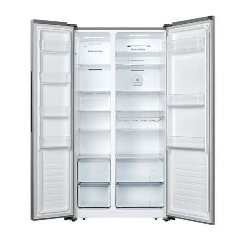 Hisense - Kühl-/Gefrierkombination Kühl/Gefrierkombi SbS RS 677 N4BIE inox-lo Außendisplay
