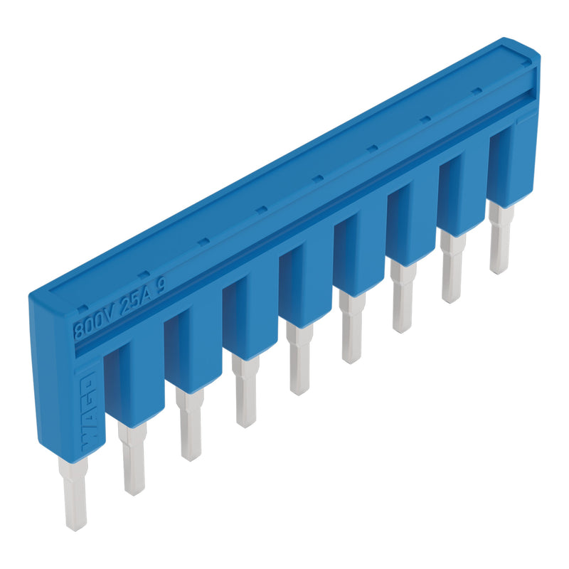 WAGO - Querverbinder/Brücker für Reihenklemme Kammbrücker 9-fach 2002-409/000-006 blau − 25 Stück