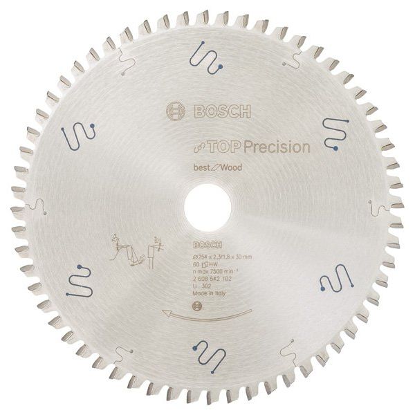 Bosch - Kreissägeblatt Top 2608642102 Precision Best for