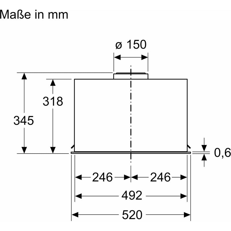 Constructa-Neff - Dunstabzugshaube Lüfterbaustein D54NAC1N0 52cm,3Stufen+Intens