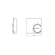Eberle Controls - Raumthermostat/Uhrenthermostat Raumtemperaturregler RTR 9725