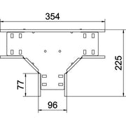 OBO Bettermann - T-Stück für Kabelrinne T-Stück für Kabelrinne RT 610 A4 60x100,horizontal