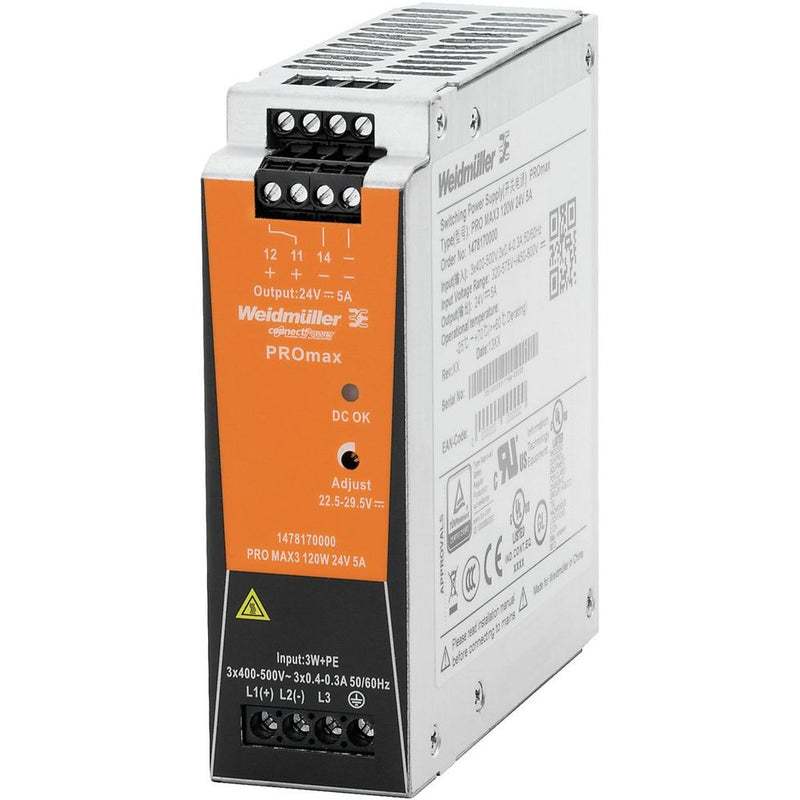 Lenze - Feldbus, Dez. Peripherie - Stromversorgungsmodul Netzteil 3x400VAC - 24VDC EZVA024005FB000000 5A, 120W − 1 Stück