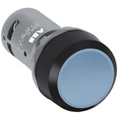 ABB Stotz S&J - Drucktaster, Komplettgerät Drucktaster CP2-10L-11 flach blau,1Sch/1Öff