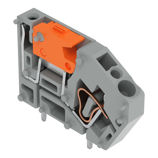 WAGO - Leiterplattenklemme Anreihbare Leiterplattenk. 742-101 2,5 mm²,grau − 96 Stück
