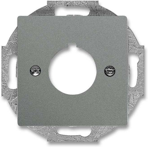 Busch-Jaeger - Einsatz/Abdeckung für Kommunikationstechnik Zentralscheibe gr/metal 2533-803 Abdeckung