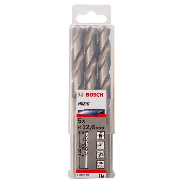 Bosch - Bohrer PRO Metal HSS-G 2608585542 Spiralbohrer 12,6 x