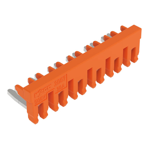 WAGO - Querverbinder/Brücker für Reihenklemme Kurzschlussbrücker 6-fach 2007-8446 6-fach,isoliert,or − 10 Stück