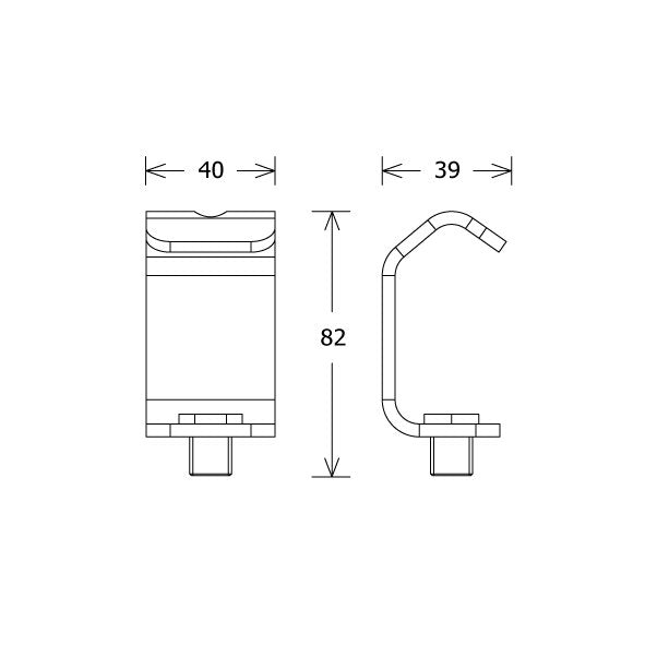 LTS Licht&Leuchten - Mechanisches Zubehör/Ersatzteile für Leuchten Rohrbefestigung L 15 D18-36mm