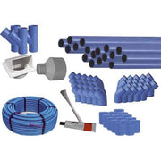 cleanpower - Zubehör/Ersatzteile für Ventilatoren Rohbauset 21m CP-174 für 4 Saugstellen