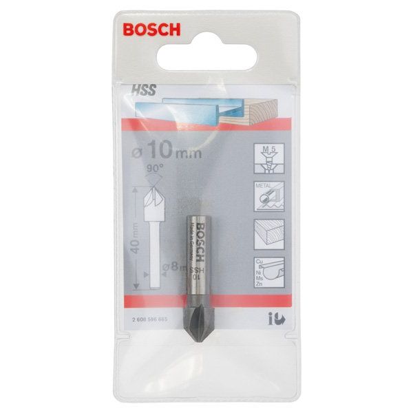 Bosch - Versenkbohrer PRO Steel HSS Kegelsenker, 2608596665 10 x 40 mm, M5