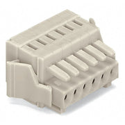 WAGO - Kabelsteckverbinder für Leiterplattensteckverbinder 1-Leiter-Federleiste 734-124/037-000 CAGECLAMP 1,5mm²,lgr − 10 Stück