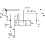 Weidmüller - Schaltrelais TRS 12VDC 2CO Termseries − 10 Stück