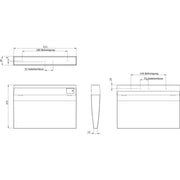 RP-Technik - Hinweisleuchte Sicherheitsleuchte KMMU418WL EB 8h, Wireless