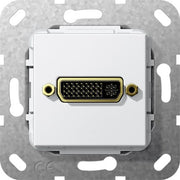 Gira - Einsatz/Abdeckung für Kommunikationstechnik DVI Kabelpeitsche 564503 Einsatz rws