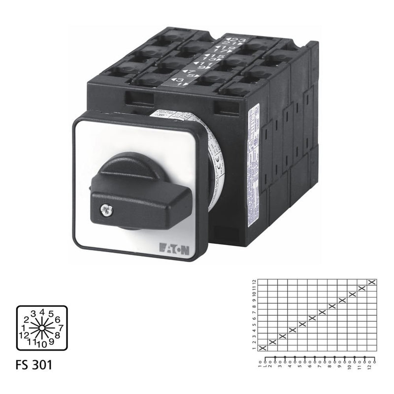 Eaton - Steuerschalter Stufenschalter T3 32A T3-6-15253/E 32A Einbau rastend