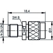 Telegärtner - Koax-Kupplung Adapter 100024811 50Ohm − 5 Stück