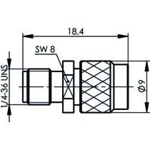 Telegärtner - Koax-Kupplung Adapter 100024811 50Ohm − 5 Stück