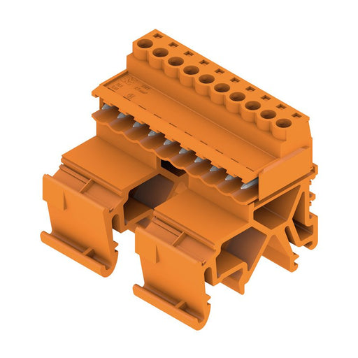 Weidmüller - Kabelsteckverbinder für Leiterplattensteckverbinder LP Verbinder Raster 5.08 SLS 5.08/10TBKFSN OR orange − 10 Stück