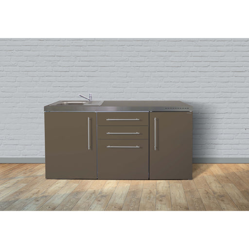 Stengel - Mini-Küche Miniküche Premiumline MPMM170KSreBli2Sn Mokka metallic