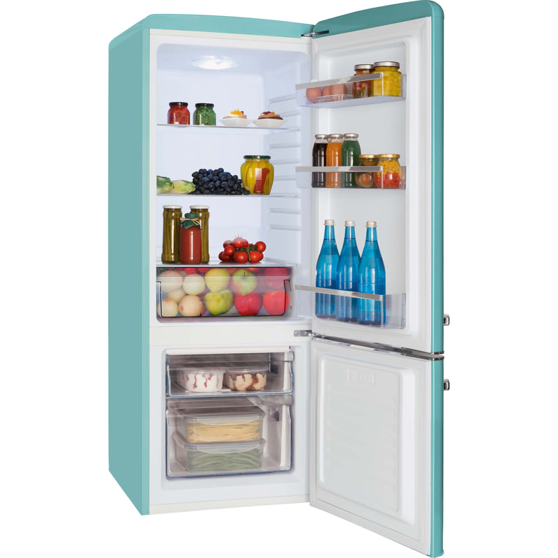 Amica - Kühl-/Gefrierkombination Kühl/Gefrierkombi KGCR 384 150 T RETRODESIGN