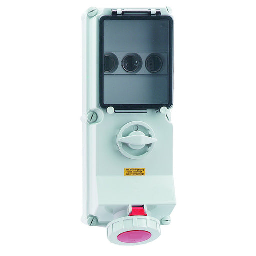 Bals Elektrotech - CEE-Steckdose abschaltbar, abgesichert (IEC 60309) Wandsteckdose abschaltbar 17546 verriegelt abgesich