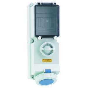 Bals Elektrotech - CEE-Steckdose abschaltbar, abgesichert (IEC 60309) Wandsteckdose abschaltbar 17175 verriegelt abgesich