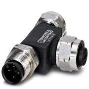 Phoenix Contact - Sensor-Aktor-Adapter T-Verteiler SAC-4P-M12T/#1431416 − 5 Stück