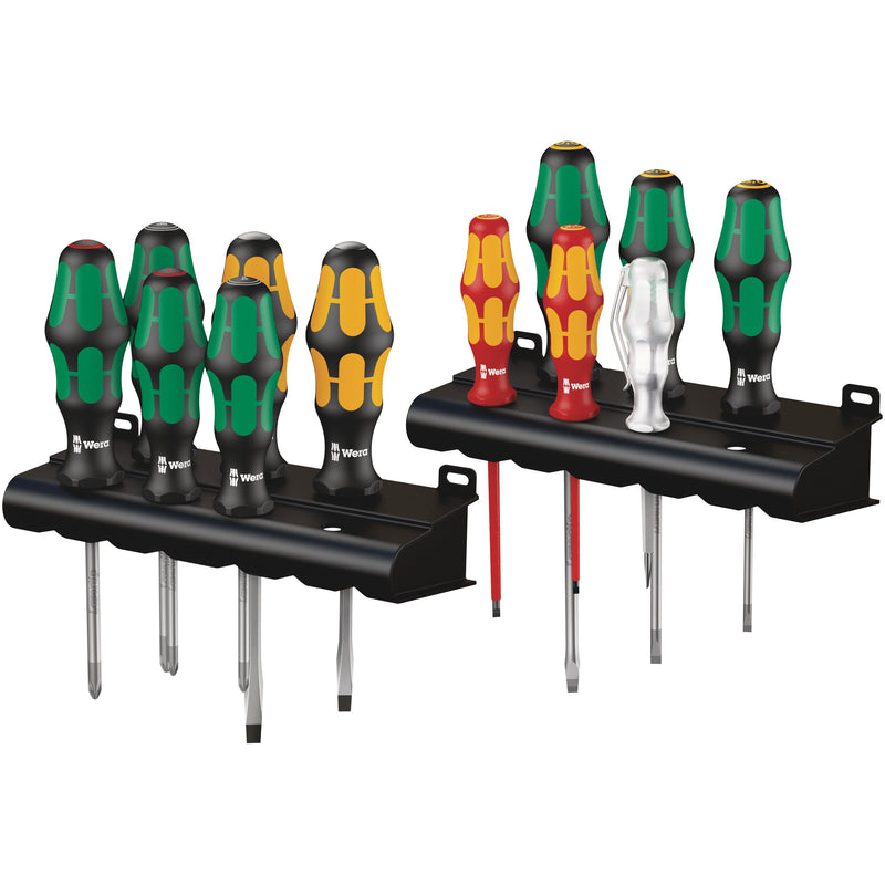 Wera - Werkzeugset Schraubendrehersatz 051010 Kraftform, 12-tlt