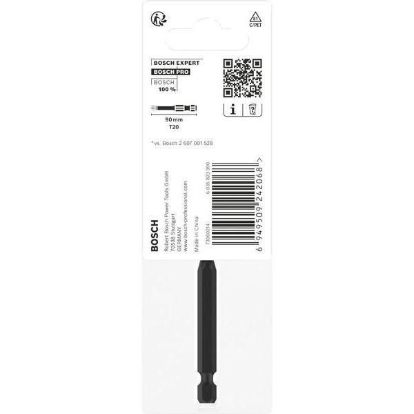 Bosch - Bit PRO Impact 2608522535 Bit, T20, 90 mm