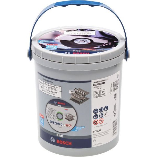 Bosch - Trenn-/Schleifscheibe PRO Stainless Steel and 2608626112 Metal Trennscheibe − 100 Stück