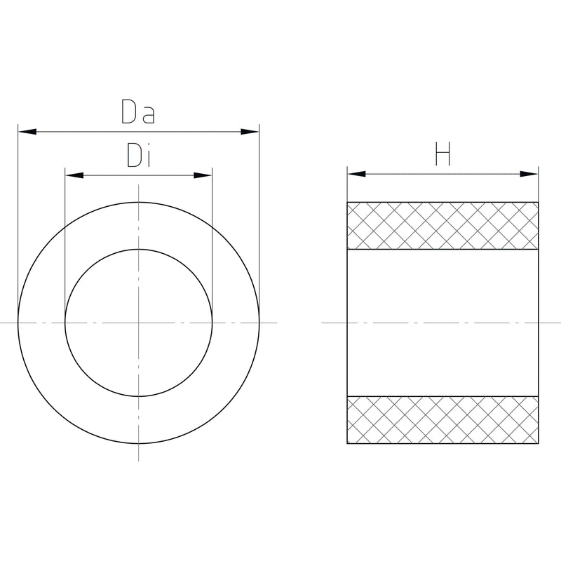 Jacob - Dichtring, flach Dichtring WJ-RD 13 3x15,3x8,5 − 10 Stück