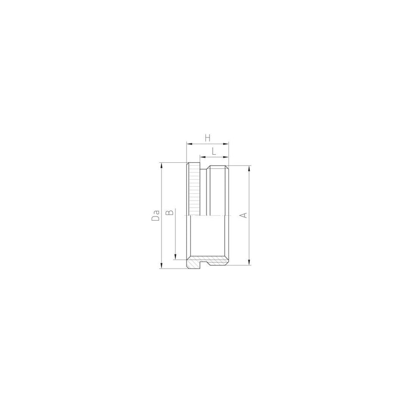 Jacob - Erweiterungs-/Reduzierring MS-Reduktion M25M16 M25/M16x1,5